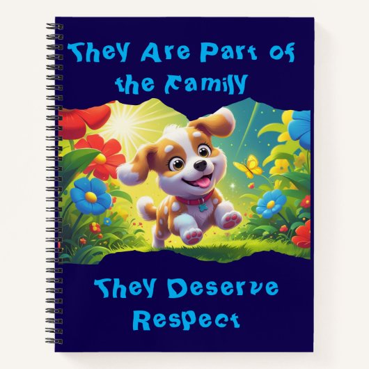 Happy Puppy/Cachorrito Felíz Notitieboek (Voorkant)