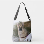 Happy puppy crossbody tas (Voorkant)