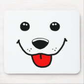 Happy Puppy Face Muismat (Voorkant)