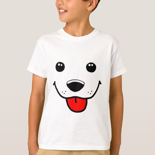 Happy Puppy Face T-shirt (Voorkant)