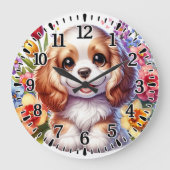 Happy puppy grote klok (Voorkant)