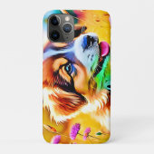 Happy Puppy Meadow Design Case-Mate iPhone Case (Achterkant)