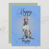 Happy puppy - ontwerp van hondeneigenaars - Puppie Bedankkaart (Voorkant / Achterkant)