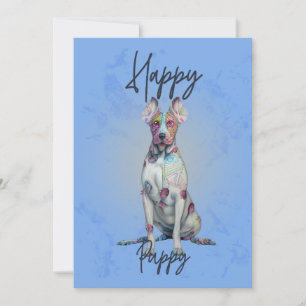 Happy puppy - ontwerp van hondeneigenaars - Puppie Bedankkaart