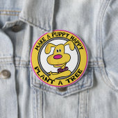 Happy Puppy - Ronde Button 4,0 Cm (In situ)