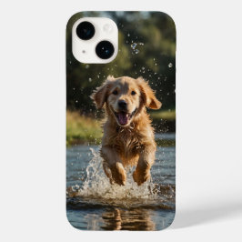Happy Puppy Splash Case-Mate iPhone 14 Hoesje