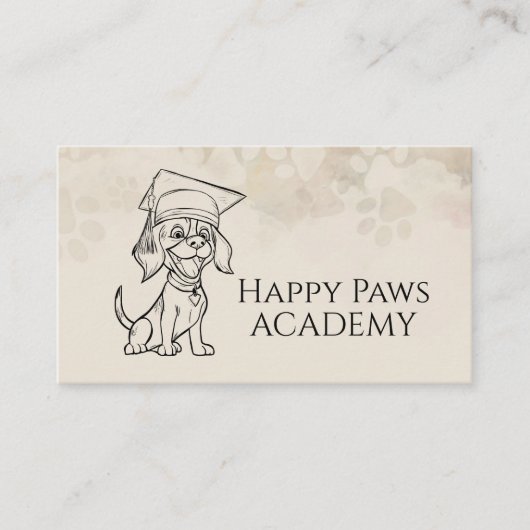 Happy Puppy Student - Hondentraining Visitekaartje (Voorkant)