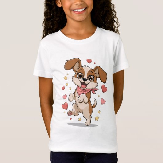 Happy Puppy T-shirt (Voorkant)
