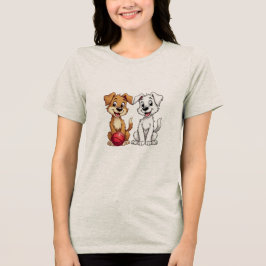 Happy puppy Tri-Blend shirt