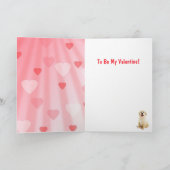 Happy Puppy Valentijnsdag Feestdagen Kaart (Binnen)