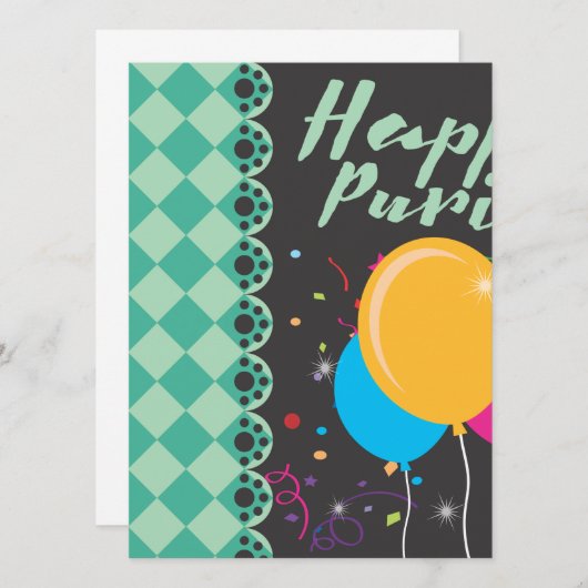 happy purim (Voorkant / Achterkant)