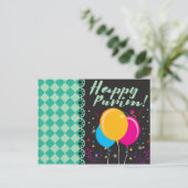 Happy Purim (פּ רִ י ם) Briefkaart (Staand voorkant)