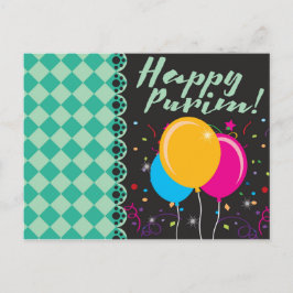 Happy Purim (פּ רִ י ם) Briefkaart