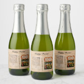 Happy Purim - פ ר י ש ו ם ח מ Sparkling Wijnetiket (Flessen)