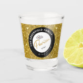 Happy Purim-aangepast script Shot Glas (Voorkant)
