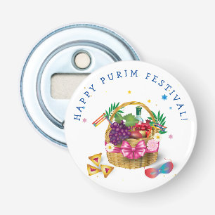 Happy Purim Basket Gifts, Decoratie, siervoorwerpe Button Flesopener
