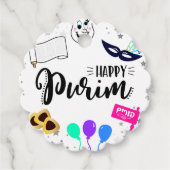 Happy Purim Bedankjes Labels (Voorkant)