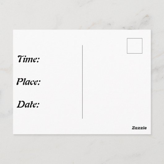 Happy Purim Briefkaart (Achterkant)