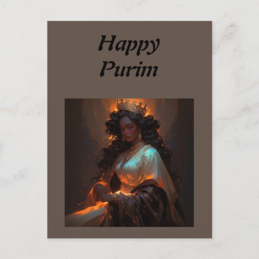 Happy Purim Briefkaart (Voorkant)
