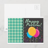 happy purim briefkaart (Voorkant / Achterkant)