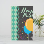 happy purim briefpapier (Staand voorkant)