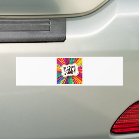 happy purim bumpersticker (Op auto)