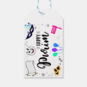 Happy Purim Cadeaulabel (Achterkant)