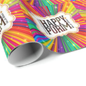 happy purim cadeaupapier (Rol Hoek)