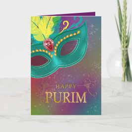 Happy Purim - Chag Purim Jewish Holiday Kaart