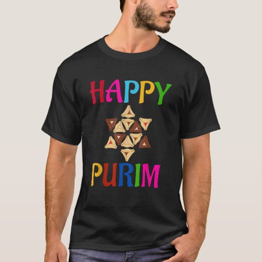Happy Purim Costume funny Jewish  T-shirt (Voorkant)