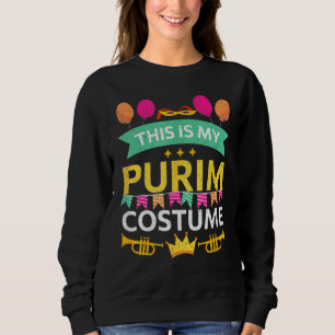 Happy Purim Costume Idea Cute Mask Hebrew Jwish H Trui