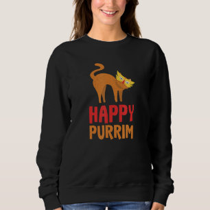 Happy Purim Costume Idea Funny Cat Hebrew Joods H Trui