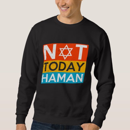 Happy Purim Costume Idea Not Today Haman Jewish Ho Trui (Voorkant)