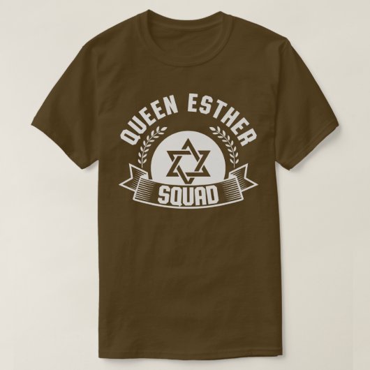 Happy Purim Costume Idea Queen Esther Squad Joods T-shirt (Design voorkant)