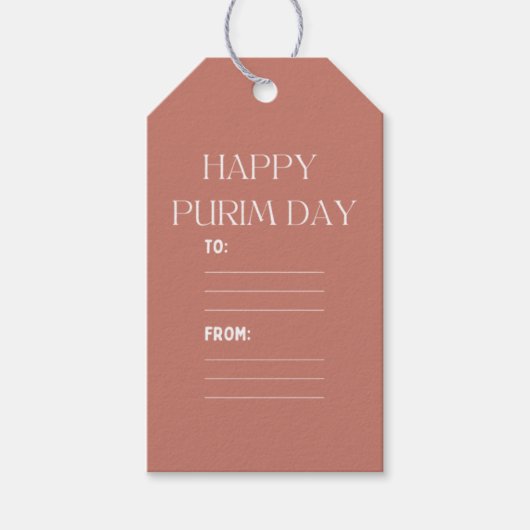 Happy purim Custom Gift Labels Cadeaulabel (Voorkant)