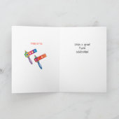 Happy Purim Festival Feestdagen Kaart (Binnen)