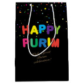 Happy Purim Festival geeft feestdag in mandje Medium Cadeauzakje (Voorkant)