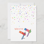 Happy Purim Festival Hamantaschen & Gragger Hebrew Feestdagenkaart (Achterkant)