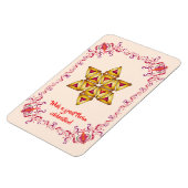 Happy Purim Festival Hamantaschen koekjes  Magneet (Linkerzijde)