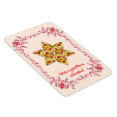 Happy Purim Festival Hamantaschen koekjes  Magneet (Rechterzijde)