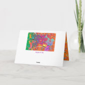 Happy Purim Festival Hamantaschen & Rashan Hebrew Feestdagen Kaart (Achterkant)