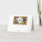 Happy Purim Festival Hamantaschen & Rashan Hebrew Feestdagen Kaart (Achterkant)