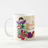 Happy Purim Festival Holiday Party Koffiemok (Links)