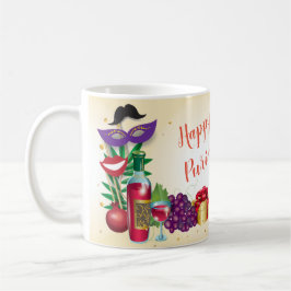 Happy Purim Festival Kinder feestdag Koffiemok