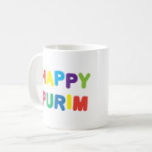 Happy Purim Festival Kinder Party Pattern Koffiemok (Voorkant links)