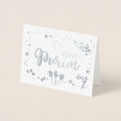 Happy Purim Folie Kaarten (Voorkant)