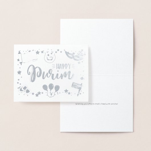 Happy Purim Folie Kaarten (Display)