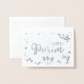 Happy Purim Folie Kaarten (Voorkant met envelop)