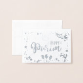 Happy Purim Folie Kaarten (Voorkant met envelop)