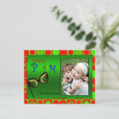 Happy Purim-fotokaart Briefkaart (Staand voorkant)